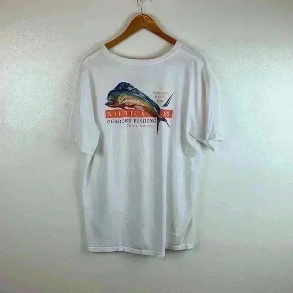 NAUTICAL graphic tee St.Barths charter. Size XL. - Picture 2 of 5